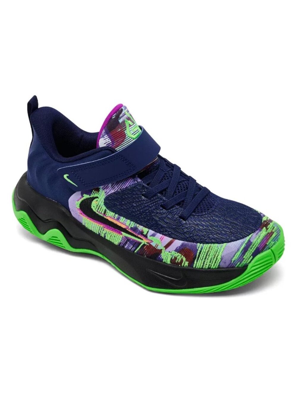 Nike Giannis Immortality 4 GS Youth 7Y Blue Void Black Green Strike Basketball S